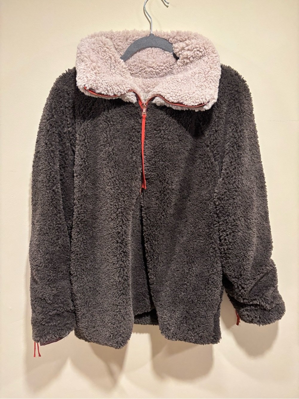 Marie Oliver Faux Fur Half Zip Pullover